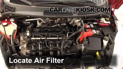 2011 Ford Fiesta SE 1.6L 4 Cyl. Sedan Air Filter (Engine) Replace